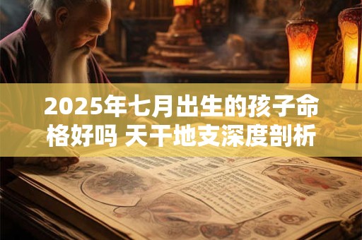 2025年七月出生的孩子命格好吗 天干地支深度剖析