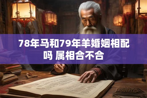 78年马和79年羊婚姻相配吗 属相合不合