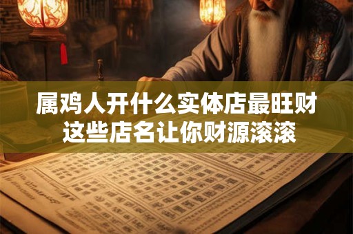详细阅读:属鸡人开什么实体店最旺财 这些店名让你财源滚滚 属鸡人开什么实体店最旺财 这些店名让你财源滚滚