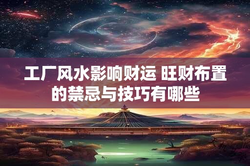 工厂风水影响财运 旺财布置的禁忌与技巧有哪些
