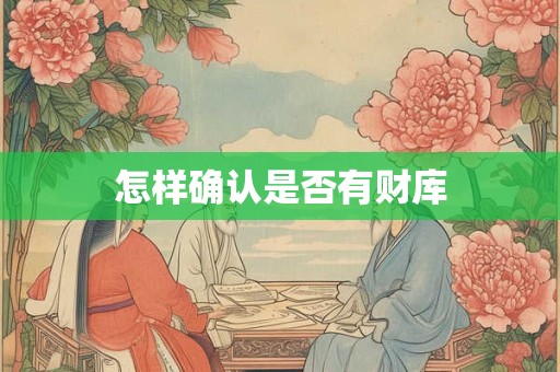 怎样确认是否有财库