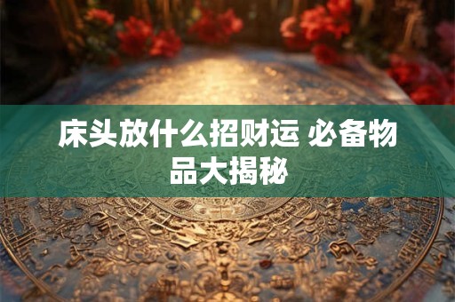详细阅读:床头放什么招财运 必备物品大揭秘 床头放什么招财运 必备物品大揭秘