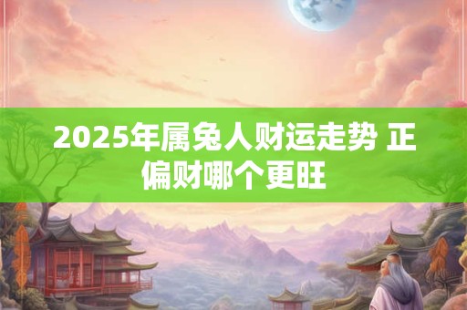 2025年属兔人财运走势 正偏财哪个更旺