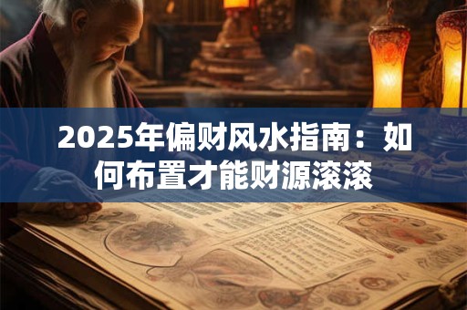 2025年偏财风水指南：如何布置才能财源滚滚