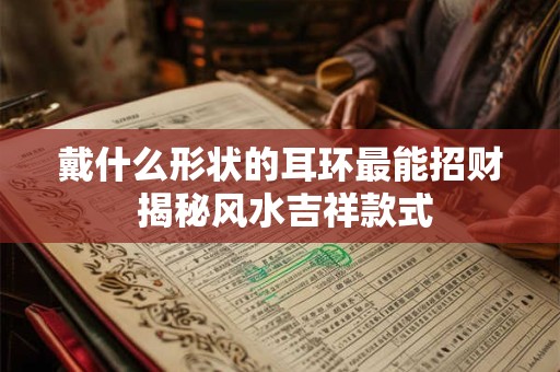 戴什么形状的耳环最能招财 揭秘风水吉祥款式