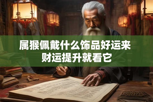 属猴佩戴什么饰品好运来 财运提升就看它