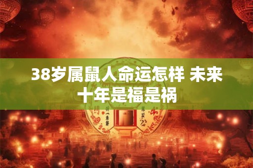 38岁属鼠人命运怎样 未来十年是福是祸
