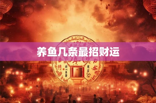 养鱼几条最招财运