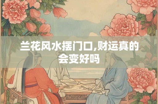 兰花风水摆门口,财运真的会变好吗