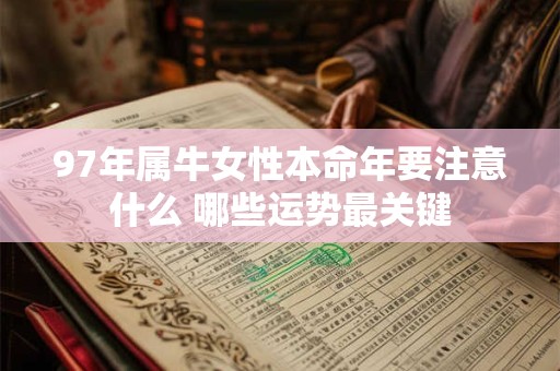 97年属牛女性本命年要注意什么 哪些运势最关键