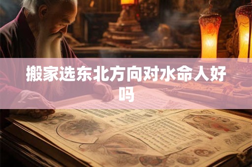 搬家选东北方向对水命人好吗