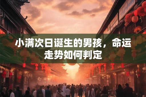 小满次日诞生的男孩，命运走势如何判定