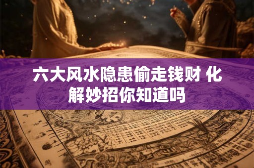 六大风水隐患偷走钱财 化解妙招你知道吗