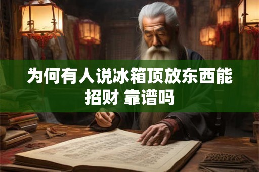 为何有人说冰箱顶放东西能招财 靠谱吗