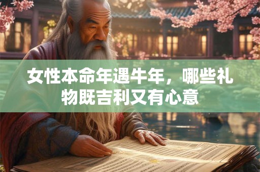 女性本命年遇牛年，哪些礼物既吉利又有心意