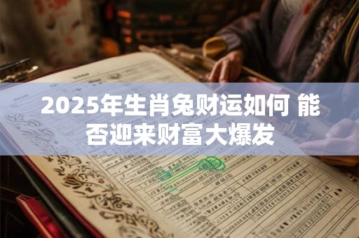 2025年生肖兔财运如何 能否迎来财富大爆发