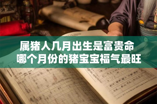 属猪人几月出生是富贵命 哪个月份的猪宝宝福气最旺