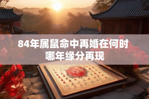 84年属鼠命中再婚在何时 哪年缘分再现