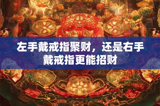 左手戴戒指聚财，还是右手戴戒指更能招财