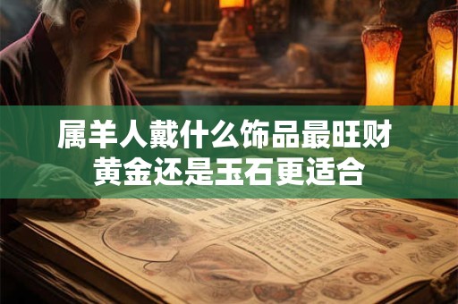属羊人戴什么饰品最旺财 黄金还是玉石更适合