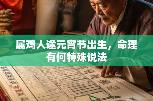 属鸡人逢元宵节出生，命理有何特殊说法