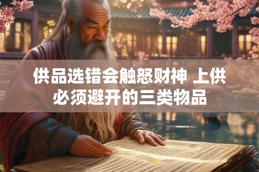 供品选错会触怒财神 上供必须避开的三类物品