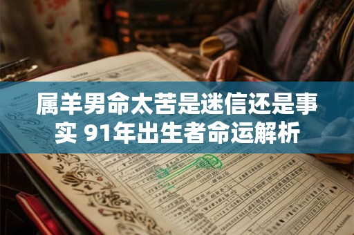 属羊男命太苦是迷信还是事实 91年出生者命运解析