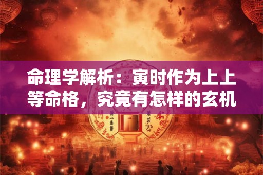 命理学解析：寅时作为上上等命格，究竟有怎样的玄机