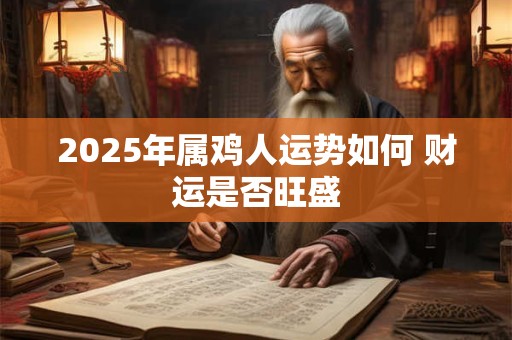 2025年属鸡人运势如何 财运是否旺盛