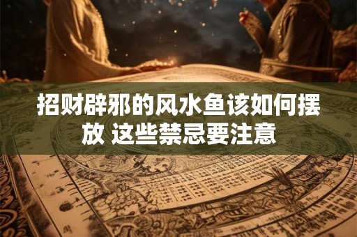 招财辟邪的风水鱼该如何摆放 这些禁忌要注意