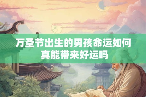 万圣节出生的男孩命运如何 真能带来好运吗