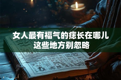 女人最有福气的痣长在哪儿 这些地方别忽略