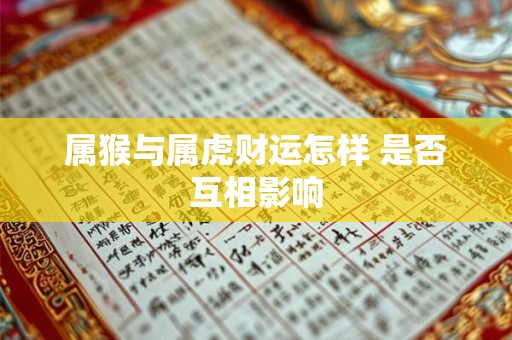 属猴与属虎财运怎样 是否互相影响