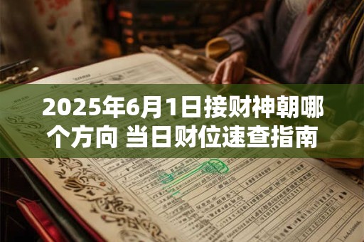 2025年6月1日接财神朝哪个方向 当日财位速查指南