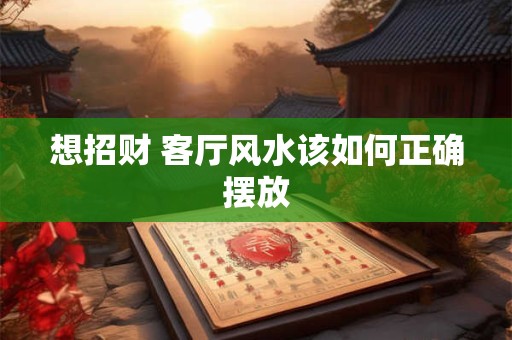 想招财 客厅风水该如何正确摆放