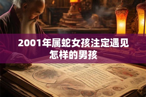 2001年属蛇女孩注定遇见怎样的男孩