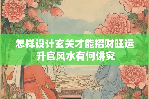怎样设计玄关才能招财旺运 升官风水有何讲究