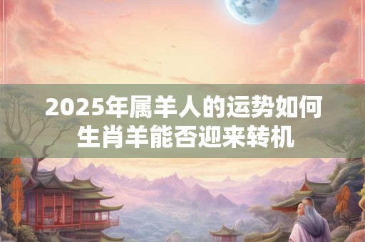 2025年属羊人的运势如何 生肖羊能否迎来转机