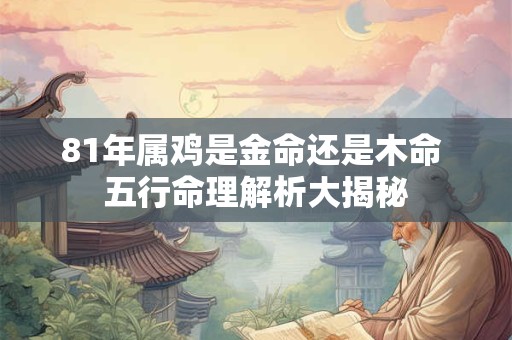 81年属鸡是金命还是木命 五行命理解析大揭秘