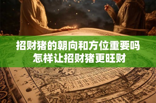 招财猪的朝向和方位重要吗 怎样让招财猪更旺财