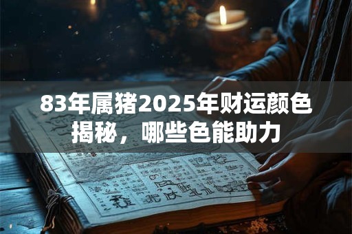 83年属猪2025年财运颜色揭秘，哪些色能助力