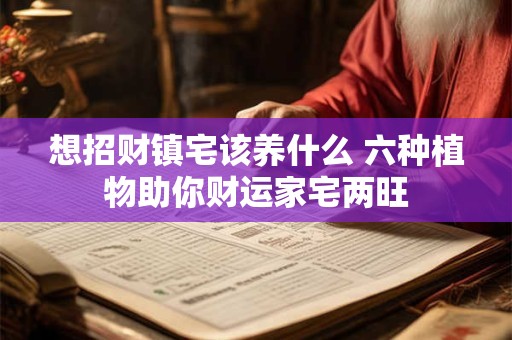 想招财镇宅该养什么 六种植物助你财运家宅两旺