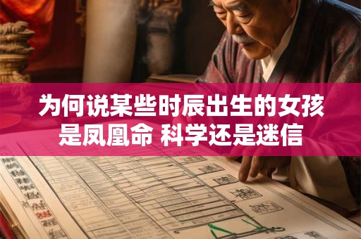 为何说某些时辰出生的女孩是凤凰命 科学还是迷信
