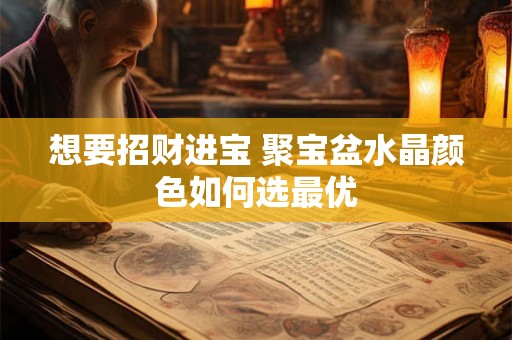 想要招财进宝 聚宝盆水晶颜色如何选最优