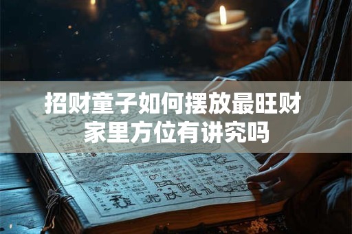 招财童子如何摆放最旺财 家里方位有讲究吗