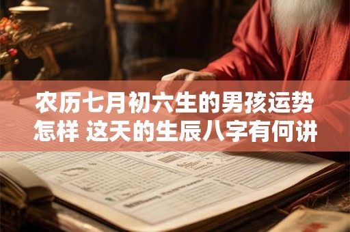 农历七月初六生的男孩运势怎样 这天的生辰八字有何讲究