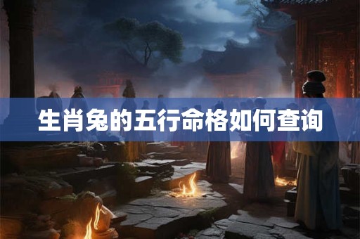 生肖兔的五行命格如何查询