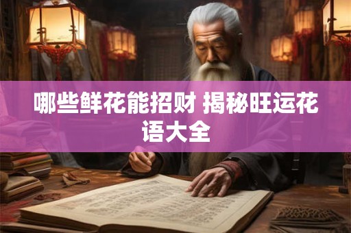 哪些鲜花能招财 揭秘旺运花语大全