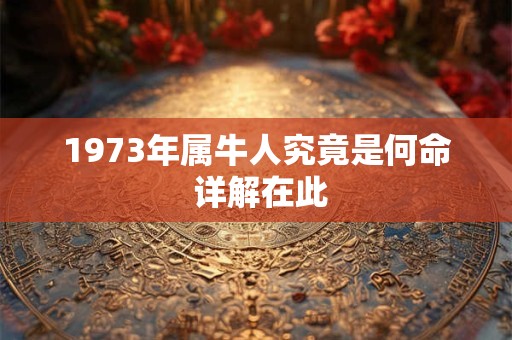 1973年属牛人究竟是何命 详解在此
