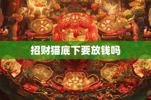 招财猫底下要放钱吗